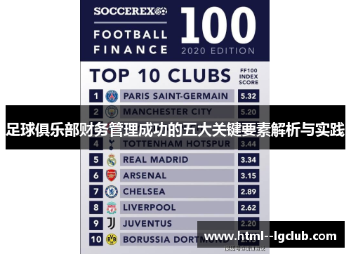 足球俱乐部财务管理成功的五大关键要素解析与实践